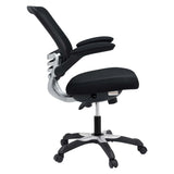 Mesh Office Chair with Flip-Up Arms – Black Adjustable - Workspace - Alpine Outlets