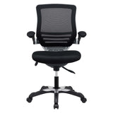 Mesh Office Chair with Flip-Up Arms – Black Adjustable - Workspace - Alpine Outlets