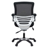 Mesh Office Chair with Flip-Up Arms – Black Adjustable - Workspace - Alpine Outlets