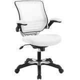 Mesh Office Chair with Flip-Up Arms – White Adjustable - Workspace - Alpine Outlets