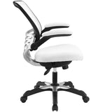 Mesh Office Chair with Flip-Up Arms – White Adjustable - Workspace - Alpine Outlets