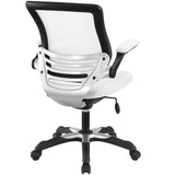 Mesh Office Chair with Flip-Up Arms – White Adjustable - Workspace - Alpine Outlets