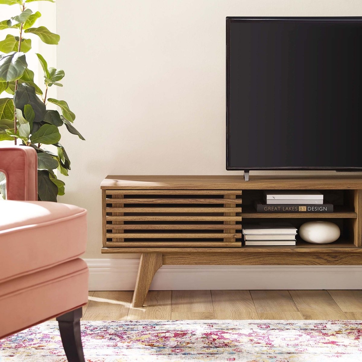Mid Century Entertainment Center TV Stand 70 Inch - TV Stands available at Alpine Outlets in Denver