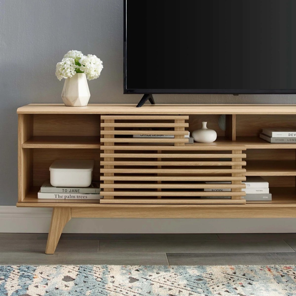 Mid Century Media Console TV Stand 71 Inch - TV Stands available at Alpine Outlets in Denver