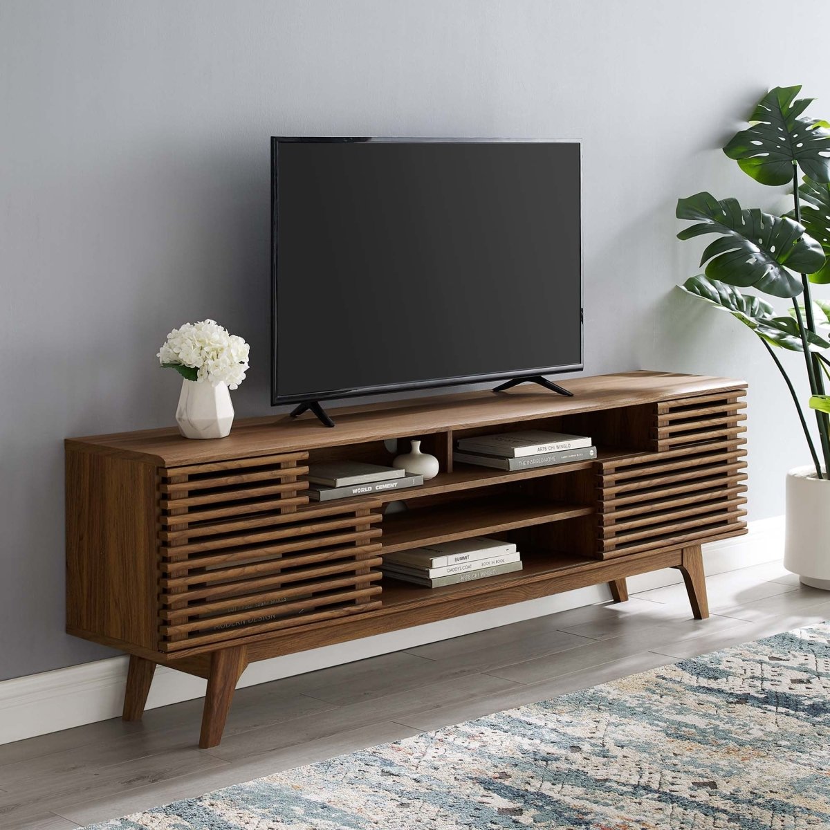 Mid Century Media Console TV Stand 71 Inch - TV Stands available at Alpine Outlets in Denver