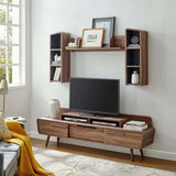 Mid Century Modern 2 Piece Entertainment Center with Storage 74 Inch - TV Stands available at Alpine Outlets in Denver