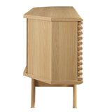 Mid Century Modern Corner TV Stand with Sliding Doors and Shelves 46 Inch - TV Stands available at Alpine Outlets in Denver