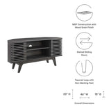 Mid Century Modern Corner TV Stand with Sliding Doors and Shelves 46 Inch - TV Stands available at Alpine Outlets in Denver