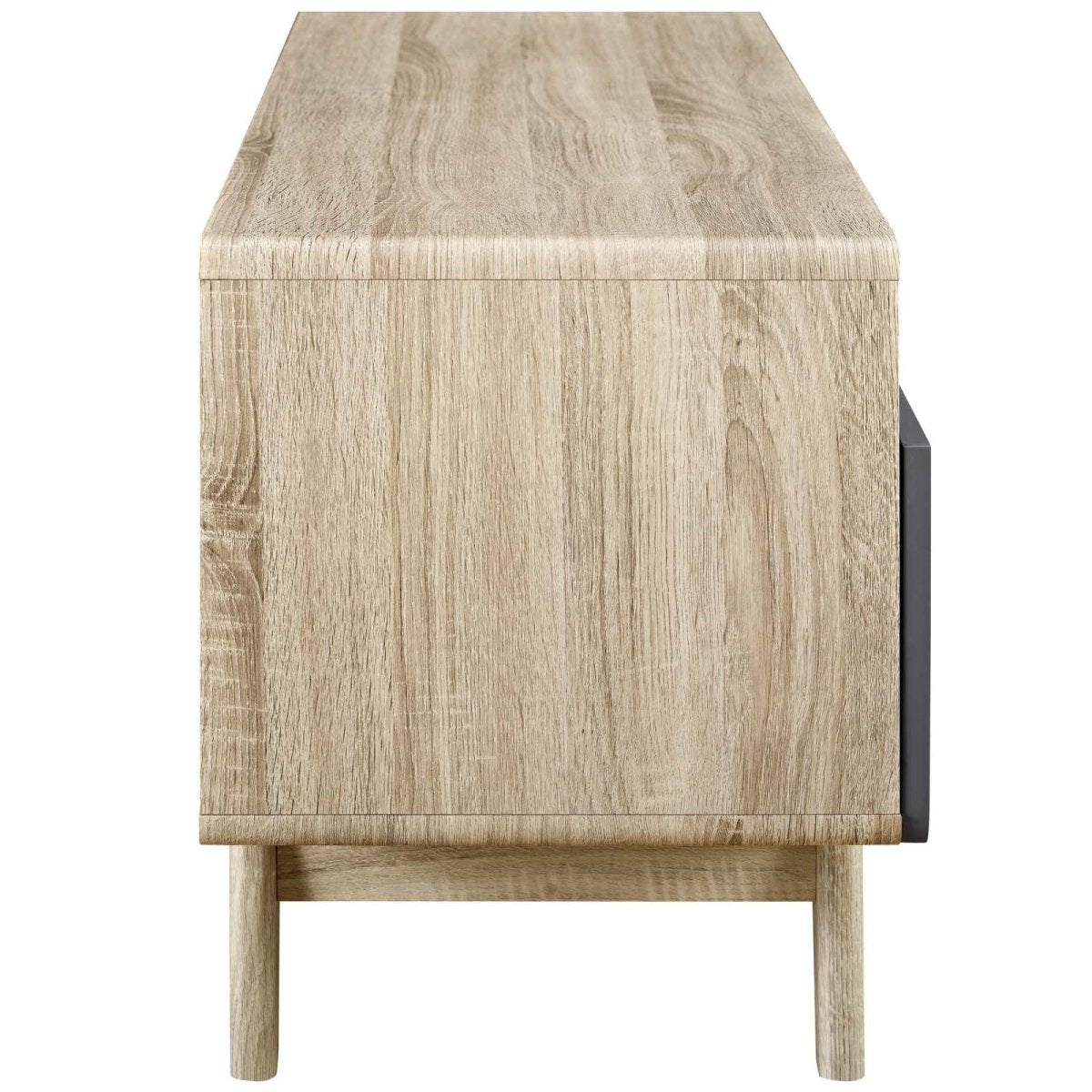 Mid Century Modern TV Stand with Drawers and Open Shelves 47 Inch - TV Stands available at Alpine Outlets in Denver