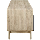 Mid Century Modern TV Stand with Drawers and Open Shelves 47 Inch - TV Stands available at Alpine Outlets in Denver