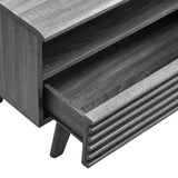 Mid Century Modern TV Stand with Drawers and Open Shelving 60 Inch - TV Stands available at Alpine Outlets in Denver