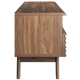 Mid Century Modern TV Stand with Drawers and Open Shelving 60 Inch - TV Stands available at Alpine Outlets in Denver