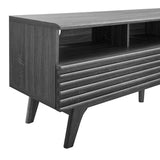 Mid Century Modern TV Stand with Drawers and Open Shelving 60 Inch - TV Stands available at Alpine Outlets in Denver