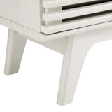 Mid Century Modern TV Stand with Dual Sliding Doors and Drawer 59 Inch - TV Stands available at Alpine Outlets in Denver