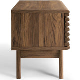 Mid Century Modern TV Stand with Sliding Doors and Adjustable Shelves 46 Inch - TV Stands available at Alpine Outlets in Denver