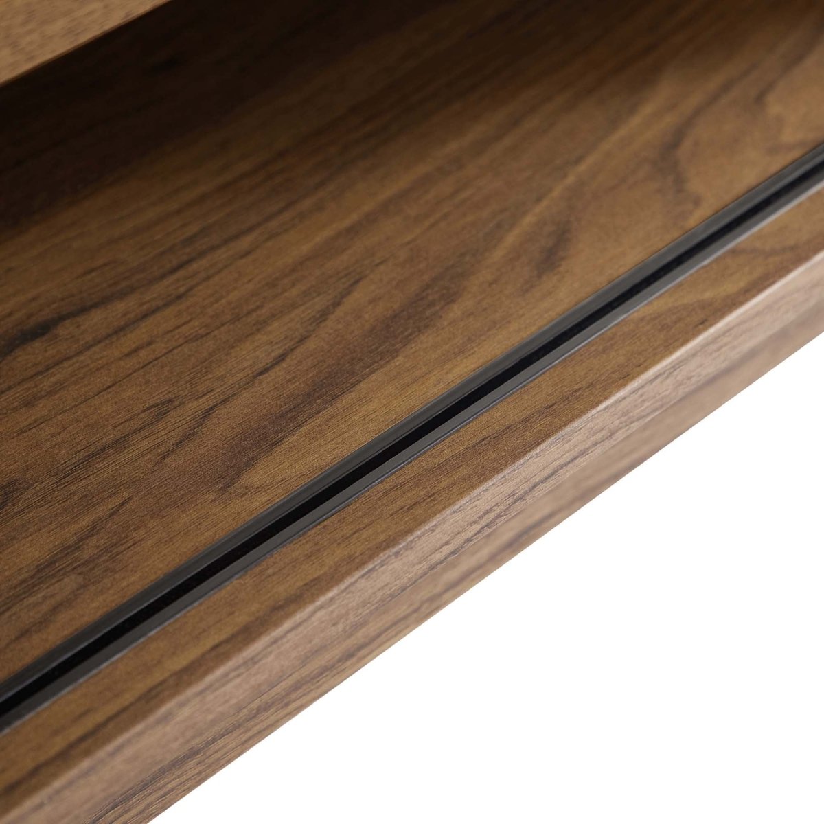 Mid Century Modern TV Stand with Sliding Doors and Adjustable Shelves 46 Inch - TV Stands available at Alpine Outlets in Denver