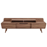 Mid Century Modern TV Stand with Sliding Doors and Storage 74 Inch - TV Stands available at Alpine Outlets in Denver
