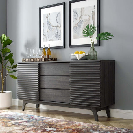 Mid Century Sideboard Buffet TV Stand 63 Inch - TV Stands available at Alpine Outlets in Denver