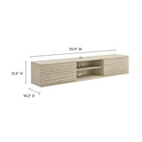 Mid Century Wall Mount Media Console TV Stand 70 Inch - TV Stands available at Alpine Outlets in Denver
