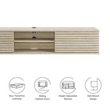 Mid Century Wall Mount Media Console TV Stand 70 Inch - TV Stands available at Alpine Outlets in Denver