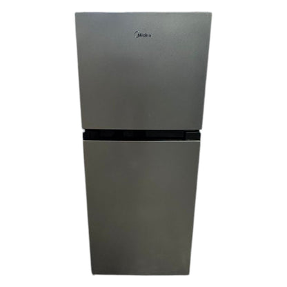 Midea 4.5 cu. ft. 2 - Door Mini Refrigerator in Platinum Steel with Freezer (ID N283749) - available at Alpine Outlets in Denver