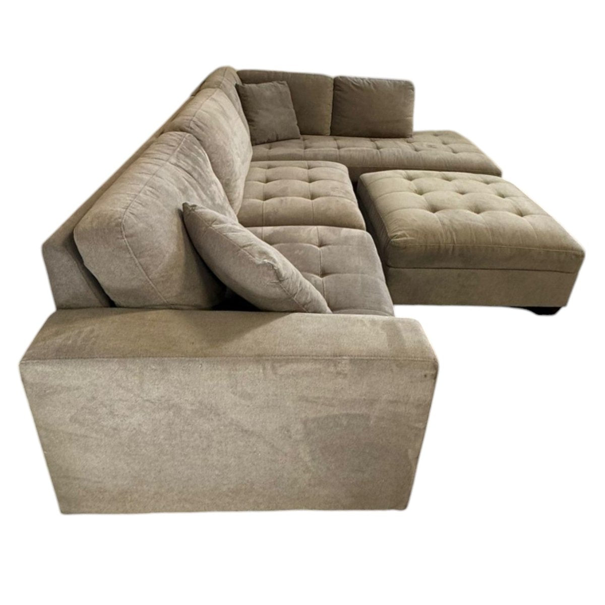 Miles Fabric Sectional with Ottoman (ID U837465) - Living Room Furniture available at Alpine Outlets in Denver