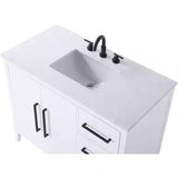 Millie 42 X 35 inch White Bathroom Vanity Cabinet - 🟢 Bathroom Vanities available at Alpine Outlets in Denver