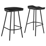 Minimalist Mango Wood Backless Counter Stool Set of 2 - Stools available at Alpine Outlets in Denver