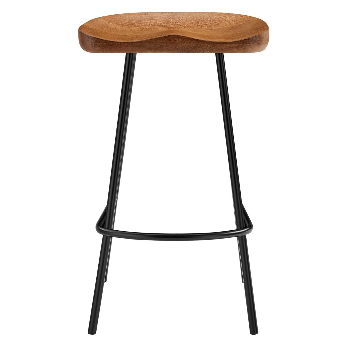 Minimalist Mango Wood Backless Counter Stool Set of 2 - Stools available at Alpine Outlets in Denver