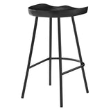 Minimalist Mango Wood Backless Counter Stool Set of 2 - Stools available at Alpine Outlets in Denver