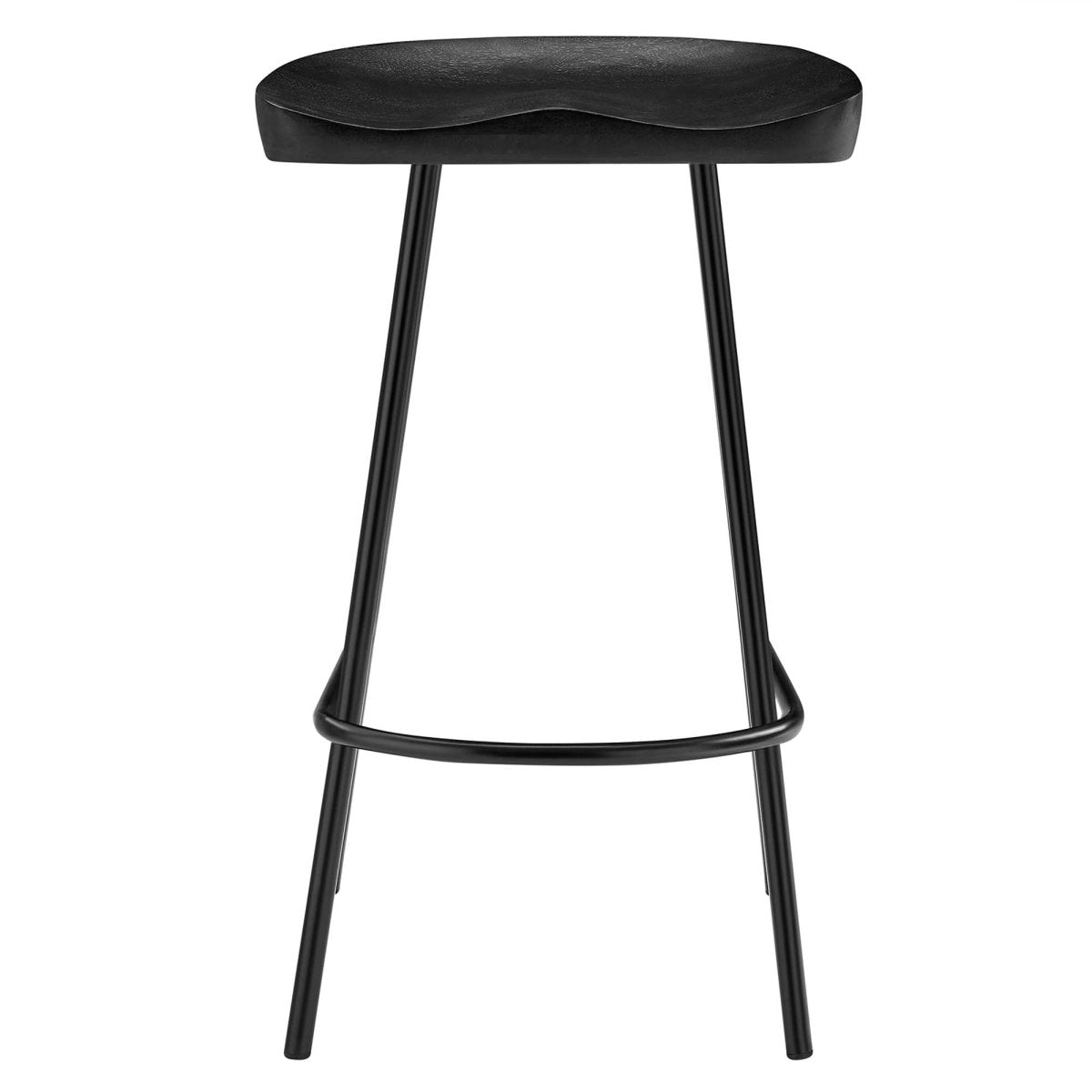 Minimalist Mango Wood Backless Counter Stool Set of 2 - Stools available at Alpine Outlets in Denver
