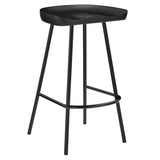 Minimalist Mango Wood Backless Counter Stool Set of 2 - Stools available at Alpine Outlets in Denver