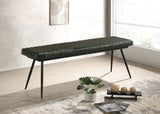 Misty Genuine Leather Dining Bench in Antique Espresso - Dining Chairs & Benches available at Alpine Outlets in Denver