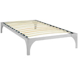 Modern Minimalist Steel and Wood Slatted Twin Platform Bed Frame - Platform Bed available at Alpine Outlets in Denver