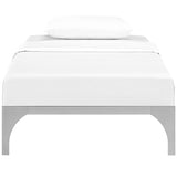 Modern Minimalist Steel and Wood Slatted Twin Platform Bed Frame - Platform Bed available at Alpine Outlets in Denver