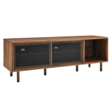 Modern TV and Vinyl Record Stand with Mesh Sliding Doors 67 Inch - TV Stands available at Alpine Outlets in Denver