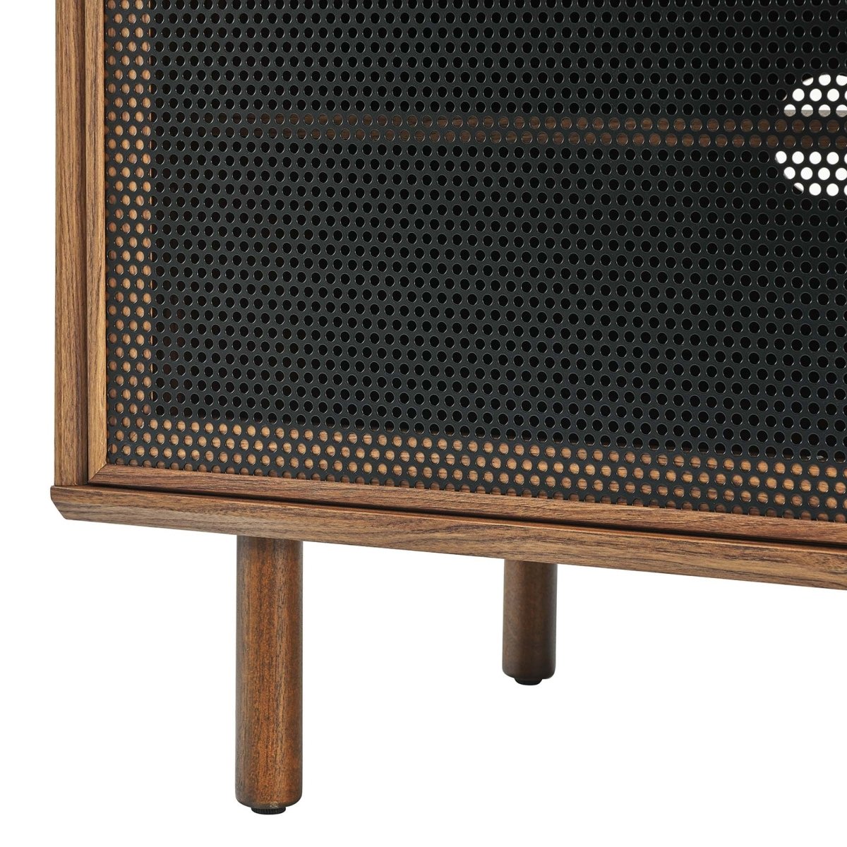 Modern TV and Vinyl Record Stand with Mesh Sliding Doors 67 Inch - TV Stands available at Alpine Outlets in Denver