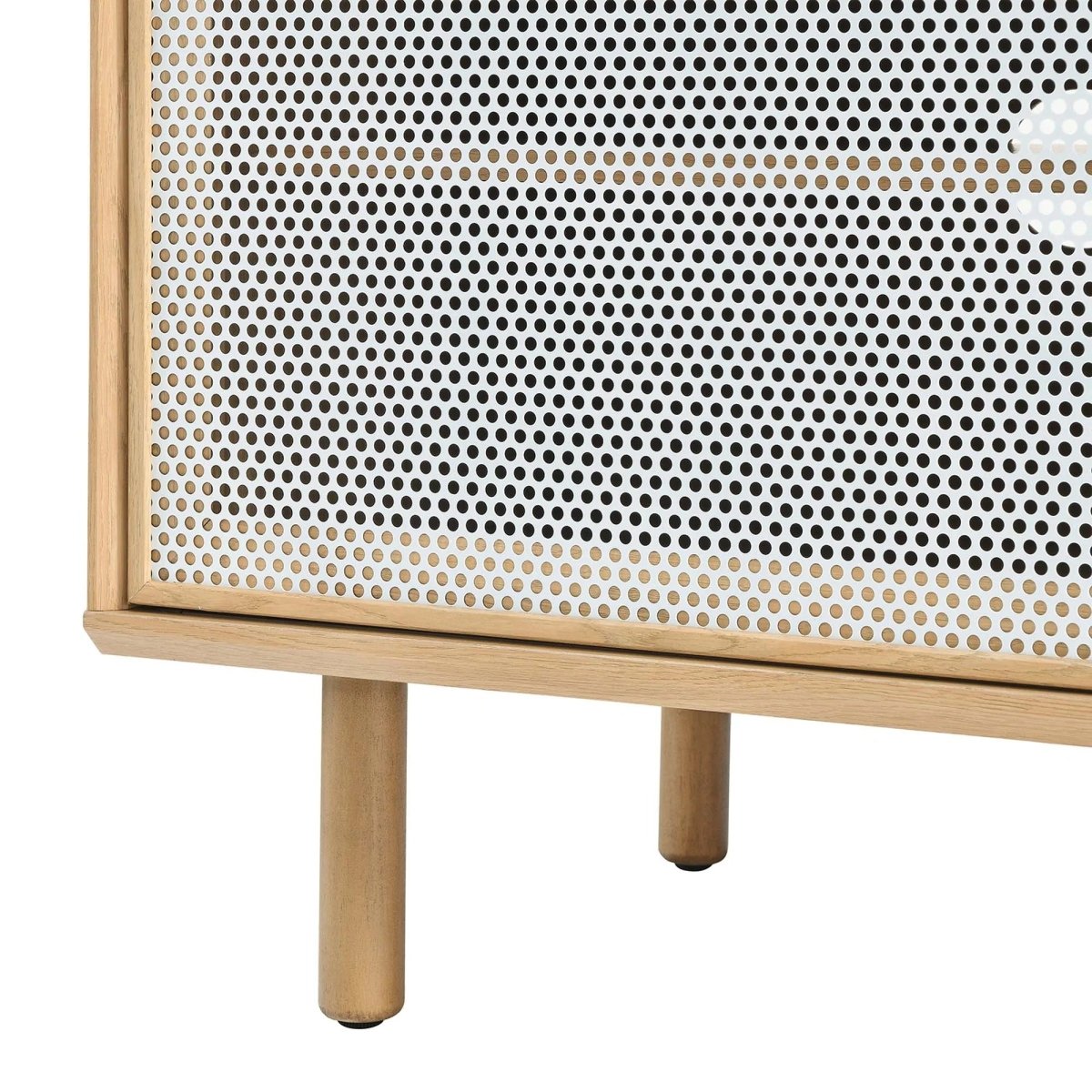 Modern TV and Vinyl Record Stand with Mesh Sliding Doors 67 Inch - TV Stands available at Alpine Outlets in Denver