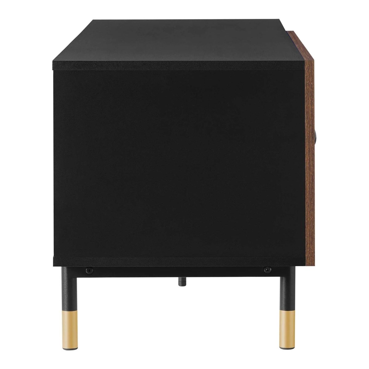 Modern TV Stand with Hinged Doors and Open Storage 60 Inch - TV Stands available at Alpine Outlets in Denver