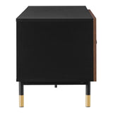 Modern TV Stand with Hinged Doors and Open Storage 60 Inch - TV Stands available at Alpine Outlets in Denver