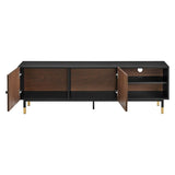 Modern TV Stand with Hinged Doors and Open Storage 60 Inch - TV Stands available at Alpine Outlets in Denver