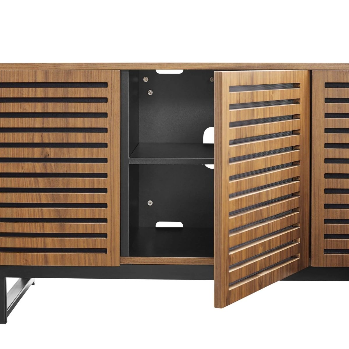 Modern TV Stand with Sliding Doors and Adjustable Shelves 55 Inch - TV Stands available at Alpine Outlets in Denver