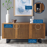Modern TV Stand with Sliding Doors and Adjustable Shelves 55 Inch - TV Stands available at Alpine Outlets in Denver