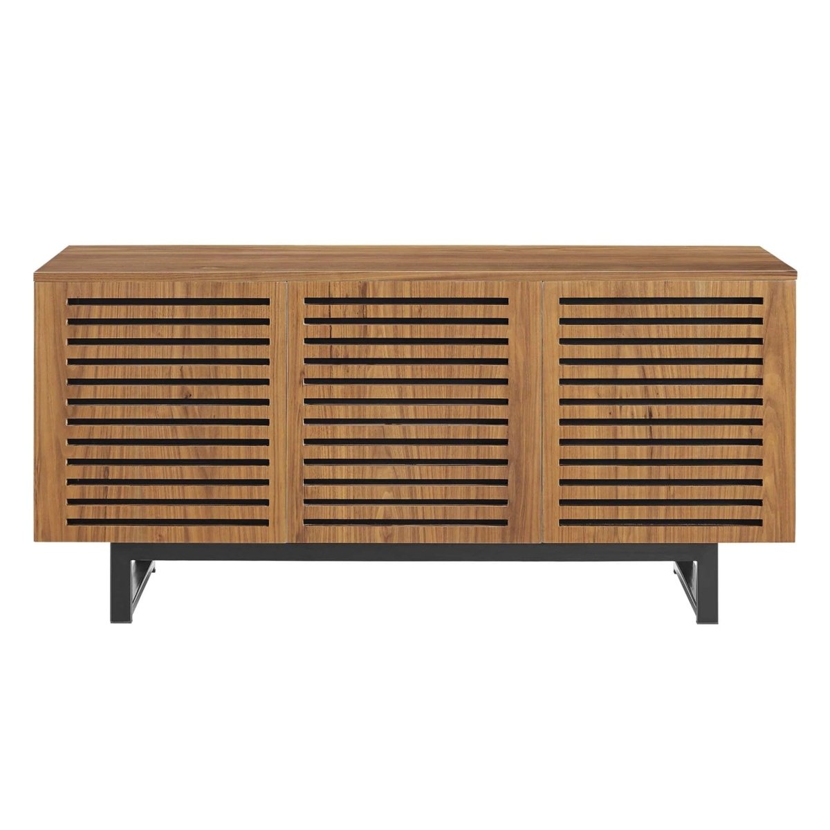 Modern TV Stand with Sliding Doors and Adjustable Shelves 55 Inch - TV Stands available at Alpine Outlets in Denver