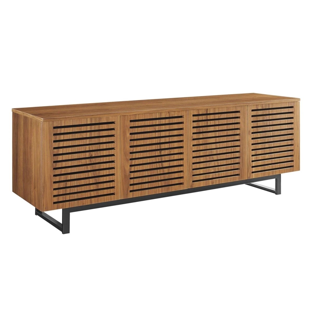 Modern TV Stand with Sliding Doors and Adjustable Shelves 73 Inch - TV Stands available at Alpine Outlets in Denver