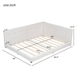 Modern Upholstered Platform Bed With USB Ports And LED Belt - Upholstered Beds available at Alpine Outlets in Denver