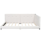 Modern Upholstered Platform Bed With USB Ports And LED Belt - Upholstered Beds available at Alpine Outlets in Denver