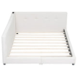 Modern Upholstered Platform Bed With USB Ports And LED Belt - Upholstered Beds available at Alpine Outlets in Denver