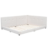 Modern Upholstered Platform Bed With USB Ports And LED Belt - Upholstered Beds available at Alpine Outlets in Denver