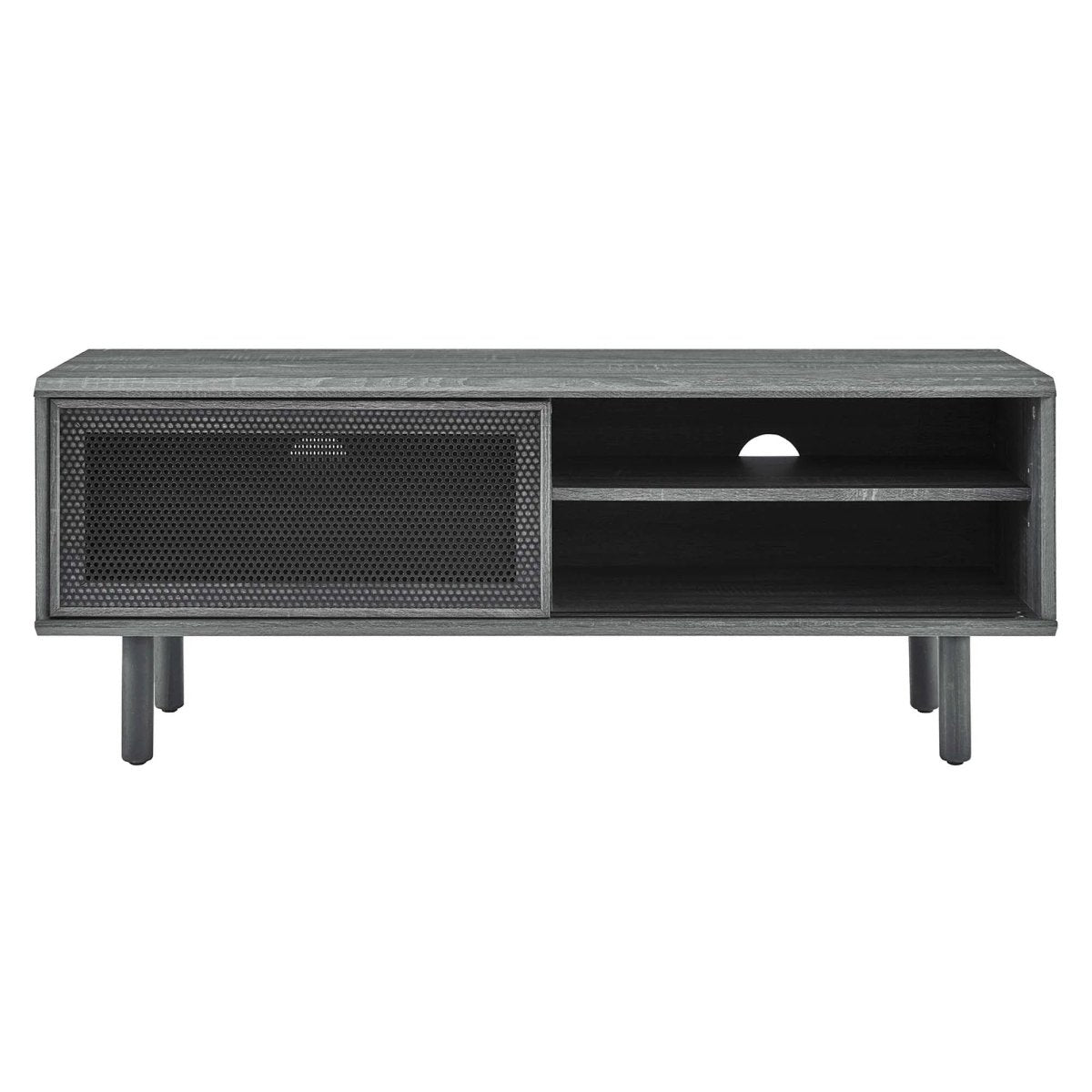 Modern Urban TV Stand with Mesh Sliding Doors 47 Inch - TV Stands available at Alpine Outlets in Denver